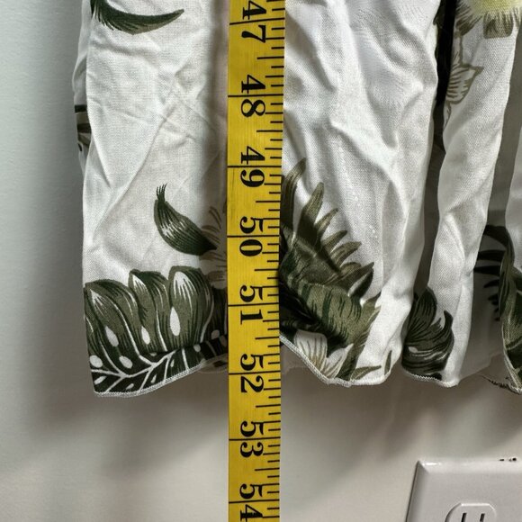 Sunny Island Hawaii Dress Womens One Size Tropical Smocked Midi White Floral NWT - Picture 8 of 8